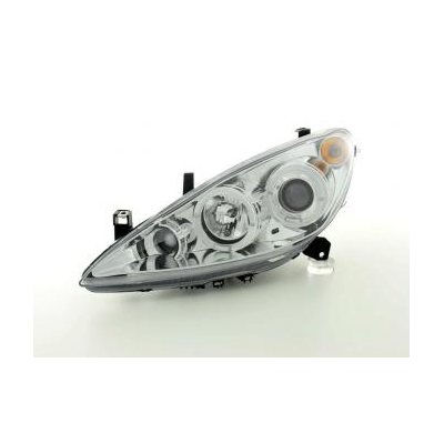 Faros Delanteros Set Angel Eyes Peugeot 307  01-06 Cromado Fk Automotive
