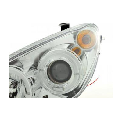 Faros Delanteros Set Angel Eyes Peugeot 307  01-06 Cromado Fk Automotive