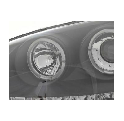 Faros Delanteros Set Angel Eyes Vw Golf 5 Modelo 1k  03-08 Negro Fk Automotive