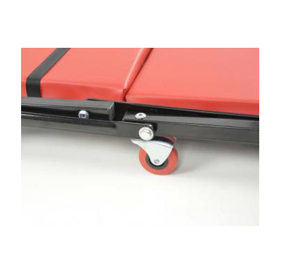 Camilla Trabajo Rollliege Klappbar Zum Rollhocker Gepolstert Rot