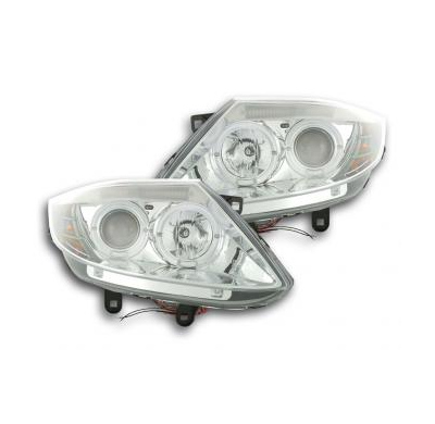 Faros Delanteros Set Angel Eyes Bmw Z4 Modelo E85/E86  03-08 Cromado Fk Automotive