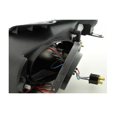 Faros Delanteros Set Angel Eyes Peugeot 206  98-03 Cromado Fk Automotive