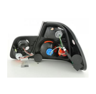 Kit De Pilotos Traseros Bmw Serie 3 Sedan Modelo E46  98-01 Cromado M. Intermitente  Fk Automotive