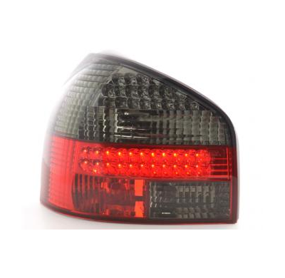 Kit De Pilotos Traseros Led Audi A3 Modelo 8l  96-02 Rojo/Negro Fk Automotive