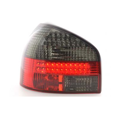 Kit De Pilotos Traseros Led Audi A3 Modelo 8l  96-02 Rojo/Negro Fk Automotive