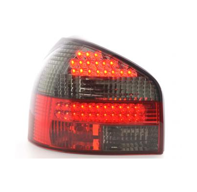 Kit De Pilotos Traseros Led Audi A3 Modelo 8l  96-02 Rojo/Negro Fk Automotive