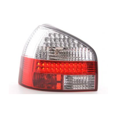 Kit De Pilotos Traseros Led Audi A3 Modelo 8l  96-02 Rojo/Blanco Fk Automotive