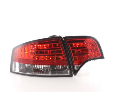 Kit De Pilotos Traseros Led Audi A4 Sedan Modelo 8e  04-07 Rojo/Color Claro Fk Automotive