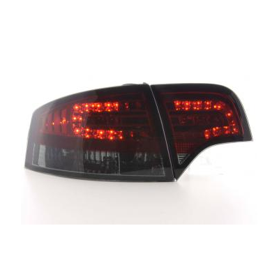 Kit De Pilotos Traseros Led Audi A4 Sedan Modelo 8e  04-07 Rojo/Negro Fk Automotive