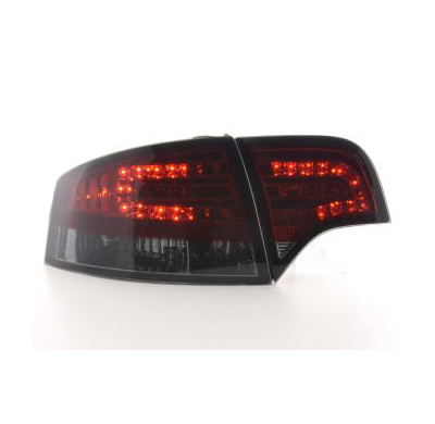 Kit De Pilotos Traseros Led Audi A4 Sedan Modelo 8e  04-07 Rojo/Negro Fk Automotive