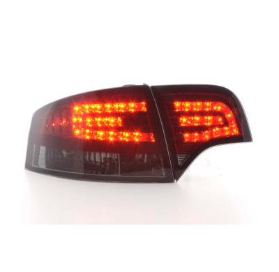 Kit De Pilotos Traseros Led Audi A4 Sedan Modelo 8e  04-07 Rojo/Negro Fk Automotive