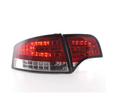 Kit De Pilotos Traseros Led Audi A4 Sedan Modelo 8e  04-07 Rojo/Color Claro Fk Automotive