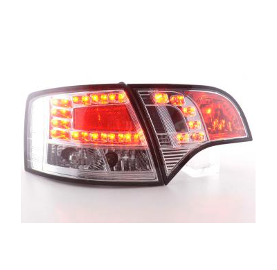 Kit De Pilotos Traseros Led Audi A4 Avant Modelo 8e  04-08 Cromado Fk Automotive