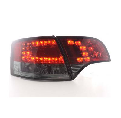 Kit De Pilotos Traseros Led Audi A4 Avant Modelo 8e  04-08 Rojo/Negro Fk Automotive