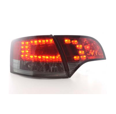 Kit De Pilotos Traseros Led Audi A4 Avant Modelo 8e  04-08 Rojo/Negro Fk Automotive