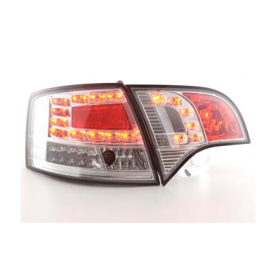 Kit De Pilotos Traseros Led Audi A4 Avant Modelo 8e  04-08 Cromado Fk Automotive
