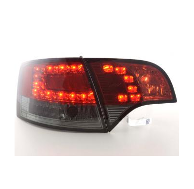 Kit De Pilotos Traseros Led Audi A4 Avant Modelo 8e  04-08 Rojo/Negro Fk Automotive