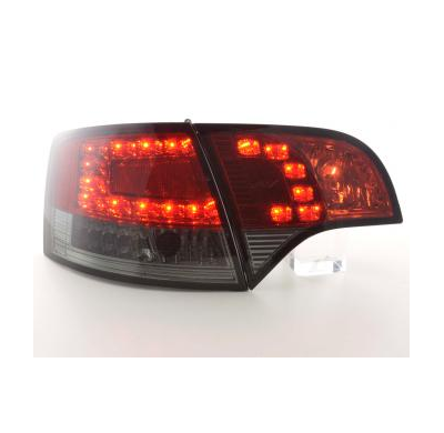 Kit De Pilotos Traseros Led Audi A4 Avant Modelo 8e  04-08 Rojo/Negro Fk Automotive