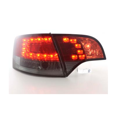 Kit De Pilotos Traseros Led Audi A4 Avant Modelo 8e  04-08 Rojo/Negro Fk Automotive