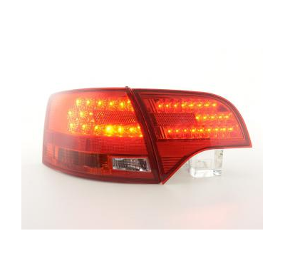 Kit De Pilotos Traseros Led Audi A4 B7 8e Avant  04-08 Rojo/Color Claro Fk Automotive