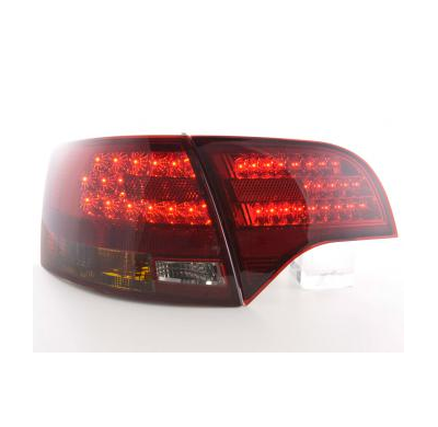 Kit De Pilotos Traseros Led Audi A4 B7 8e Avant  04-08 Rojo/Negro Fk Automotive