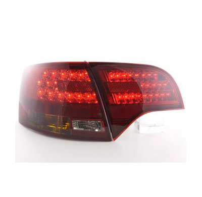 Kit De Pilotos Traseros Led Audi A4 B7 8e Avant  04-08 Rojo/Negro Fk Automotive