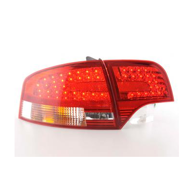 Kit De Pilotos Traseros Led Audi A4 B7 8e Sedan  04-07 Rojo/Color Claro Fk Automotive