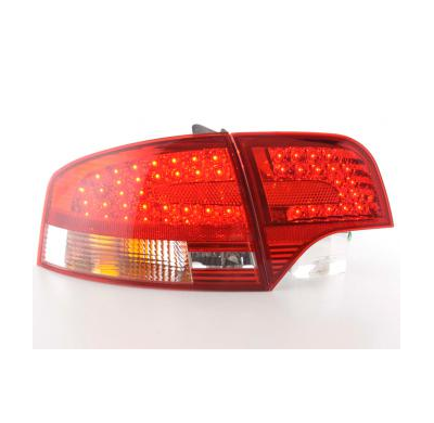 Kit De Pilotos Traseros Led Audi A4 B7 8e Sedan  04-07 Rojo/Color Claro Fk Automotive