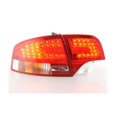 Kit De Pilotos Traseros Led Audi A4 B7 8e Sedan  04-07 Rojo/Color Claro Fk Automotive