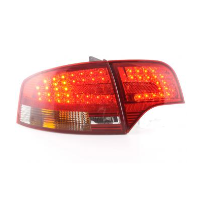 Kit De Pilotos Traseros Led Audi A4 B7 8e Sedan  04-07 Rojo/Negro Fk Automotive