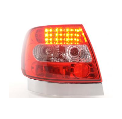 Kit De Pilotos Traseros Led Audi A4 Sedan Modelo B5  95-00 Color Claro/Rojo Fk Automotive