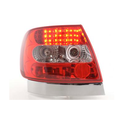 Kit De Pilotos Traseros Led Audi A4 Sedan Modelo B5  95-00 Color Claro/Rojo Fk Automotive