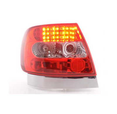 Kit De Pilotos Traseros Led Audi A4 Sedan Modelo B5  95-00 Color Claro/Rojo Fk Automotive
