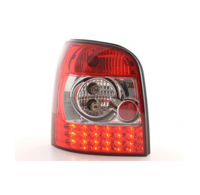 Kit De Pilotos Traseros Led Audi A4 Avant Modelo B5  95-00 Color Claro/Rojo Fk Automotive
