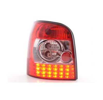 Kit De Pilotos Traseros Led Audi A4 Avant Modelo B5  95-00 Color Claro/Rojo Fk Automotive