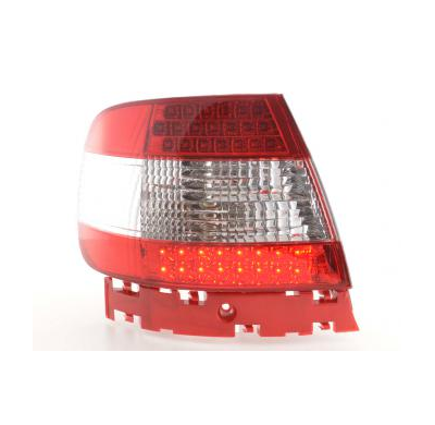 Kit De Pilotos Traseros Led Audi A4 Sedan Modelo B5  95-00 Color Claro/Rojo Fk Automotive