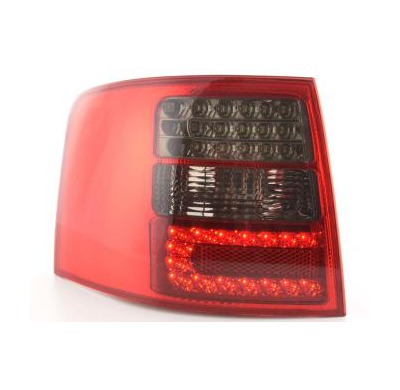 Kit De Pilotos Traseros Led Audi A6 Avant Modelo 4b  97-03 Negro/Rojo Fk Automotive
