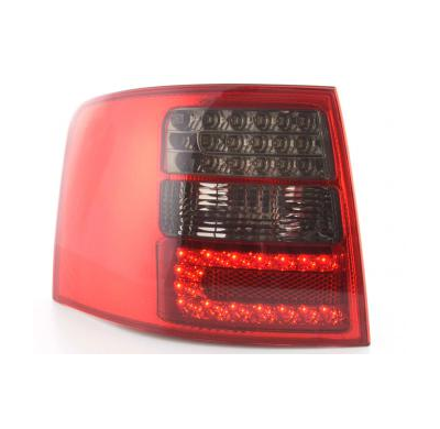 Kit De Pilotos Traseros Led Audi A6 Avant Modelo 4b  97-03 Negro/Rojo Fk Automotive