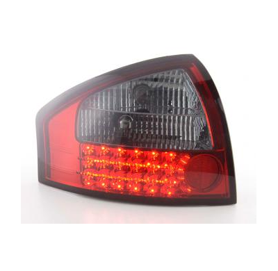 Kit De Pilotos Traseros Led Audi A6 Sedan Modelo 4b  97-03 Rojo/Negro Fk Automotive