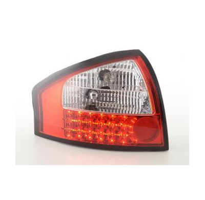 Kit De Pilotos Traseros Led Audi A6 Sedan Modelo 4b  97-03 Color Claro/Rojo Fk Automotive