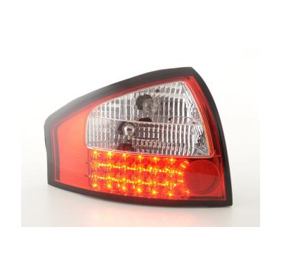 Kit De Pilotos Traseros Led Audi A6 Sedan Modelo 4b  97-03 Color Claro/Rojo Fk Automotive