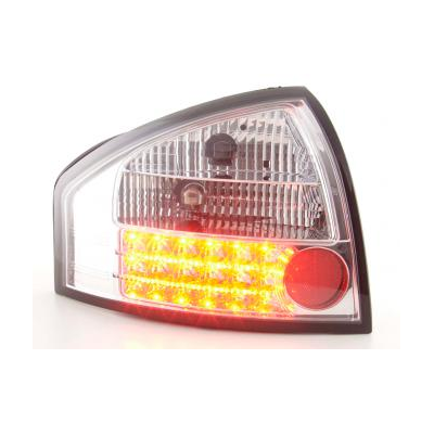 Kit De Pilotos Traseros Led Audi A6 Sedan Modelo 4b  97-03 Cromado Fk Automotive