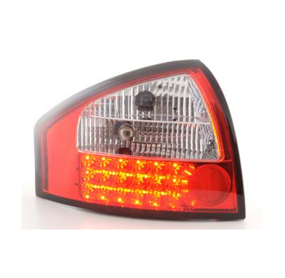 Kit De Pilotos Traseros Led Audi A6 Sedan Modelo 4b  97-03 Color Claro/Rojo Fk Automotive