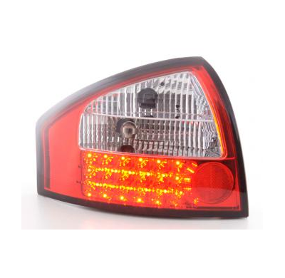 Kit De Pilotos Traseros Led Audi A6 Sedan Modelo 4b  97-03 Color Claro/Rojo Fk Automotive