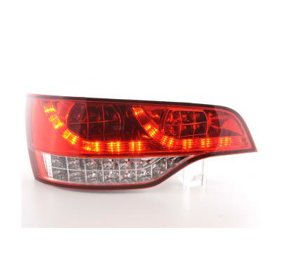 Kit De Pilotos Traseros Led Audi Q7 Modelo 4l  06- Color Claro/Rojo Fk Automotive