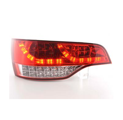 Kit De Pilotos Traseros Led Audi Q7 Modelo 4l  06- Color Claro/Rojo Fk Automotive