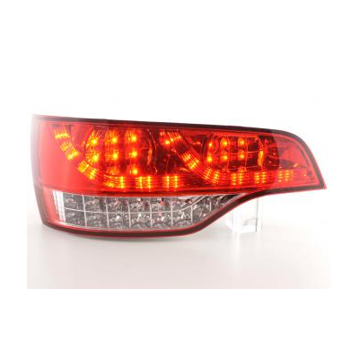 Kit De Pilotos Traseros Led Audi Q7 Modelo 4l  06- Color Claro/Rojo Fk Automotive