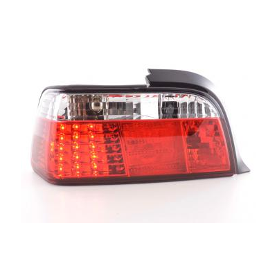 Kit De Pilotos Traseros Led Bmw Serie 3 Coupe Modelo E36  91-98 Color Claro/Rojo Fk Automotive