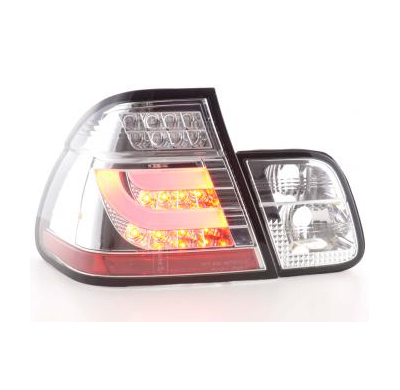 Kit De Pilotos Traseros Led Bmw Serie 3 E46 Sedan  98-01 Cromado Fk Automotive