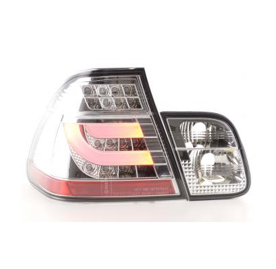 Kit De Pilotos Traseros Led Bmw Serie 3 E46 Sedan  02-05 Cromado Fk Automotive